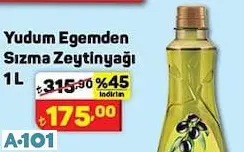 YUDUM EGEMDEN SIZMA ZEYTİNYAĞI